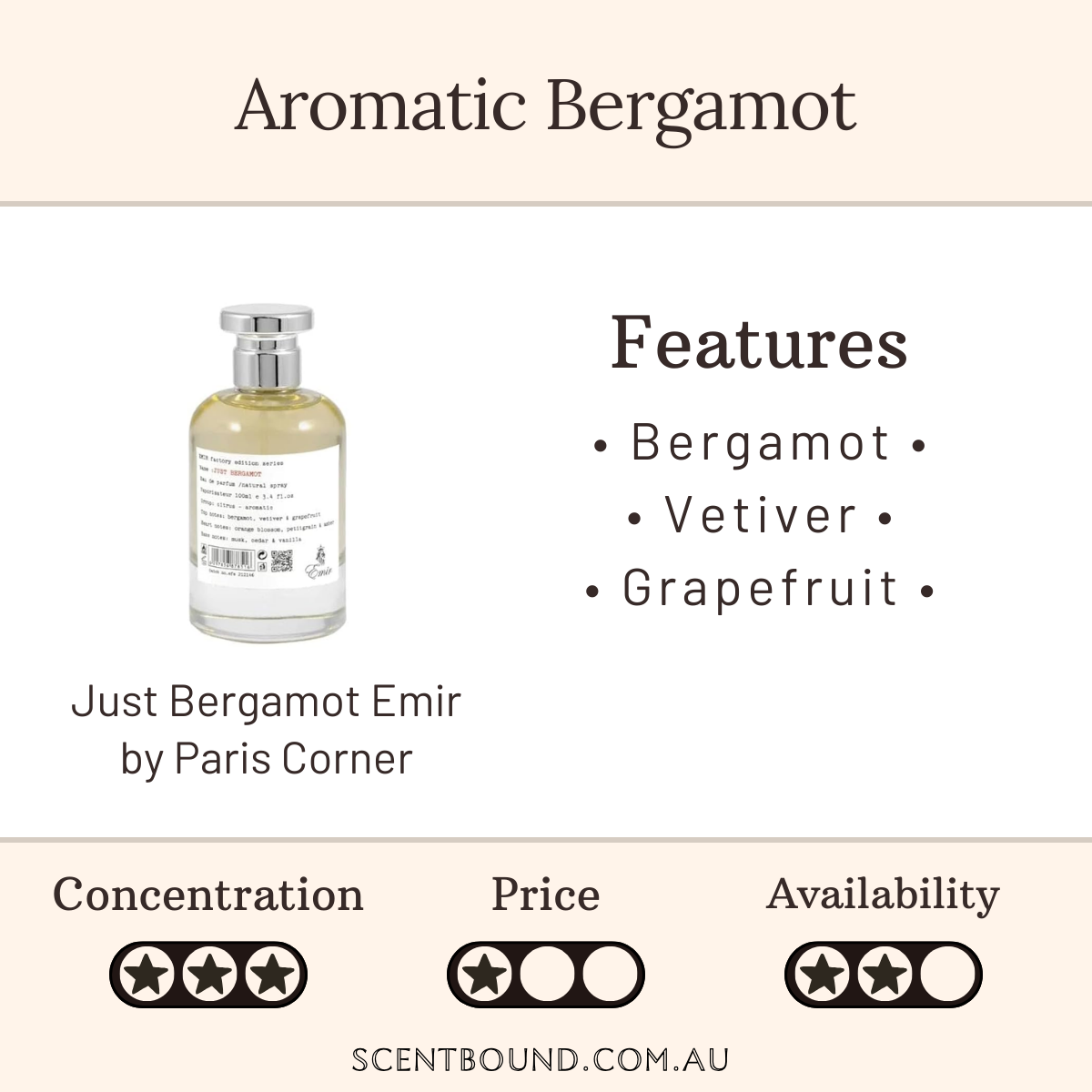 Just Bergamot Emir by Paris Corner