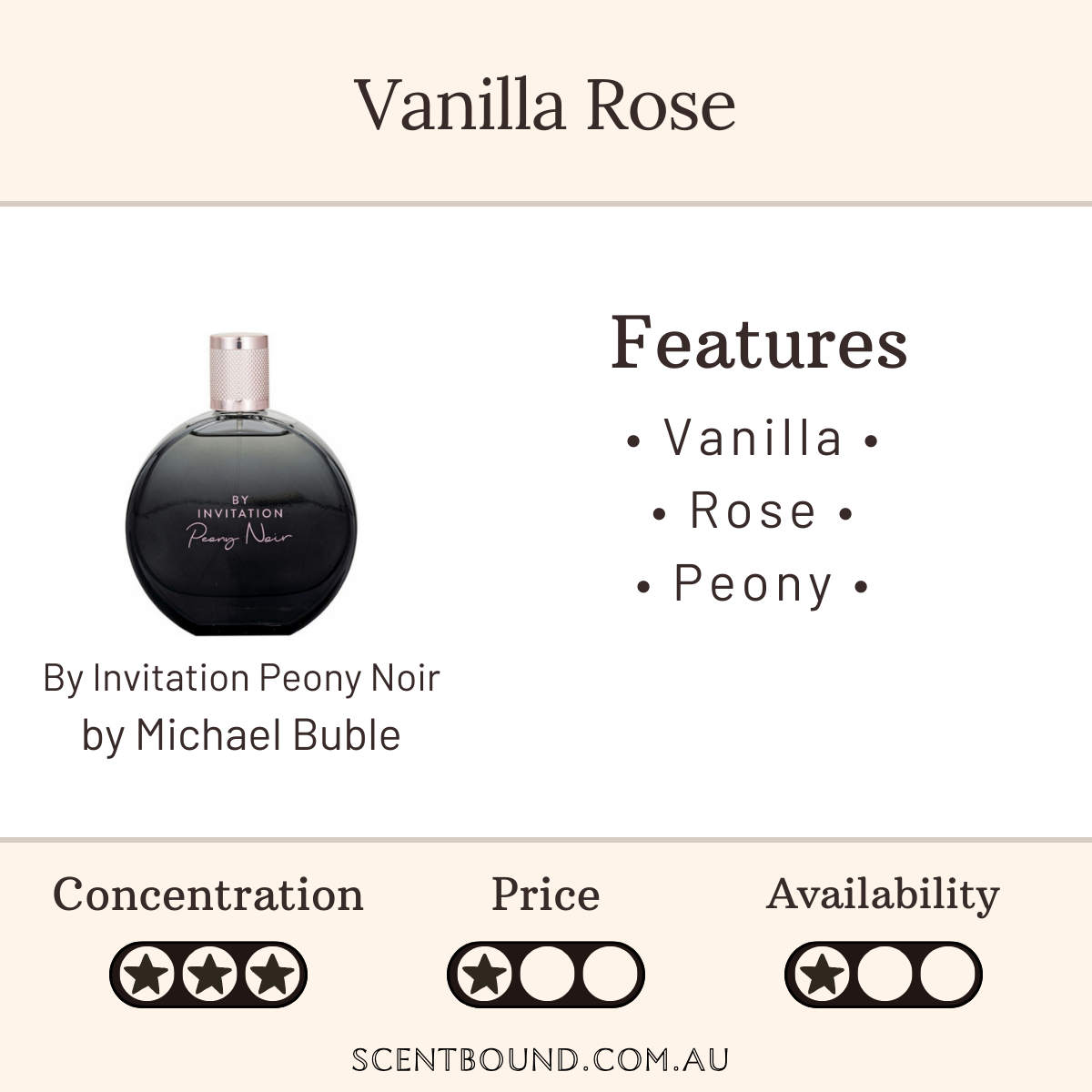 By Invitation Peony Noir by Michael Buble